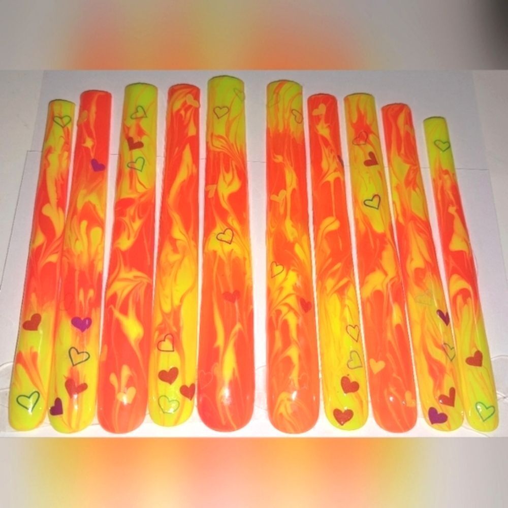 Hand crafted custom 10pc 6xl acrylic press on nails sz small